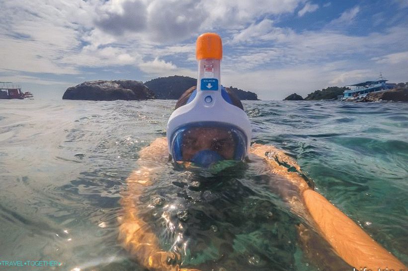 Snorkeling na Tajskem, blizu Koh Chang