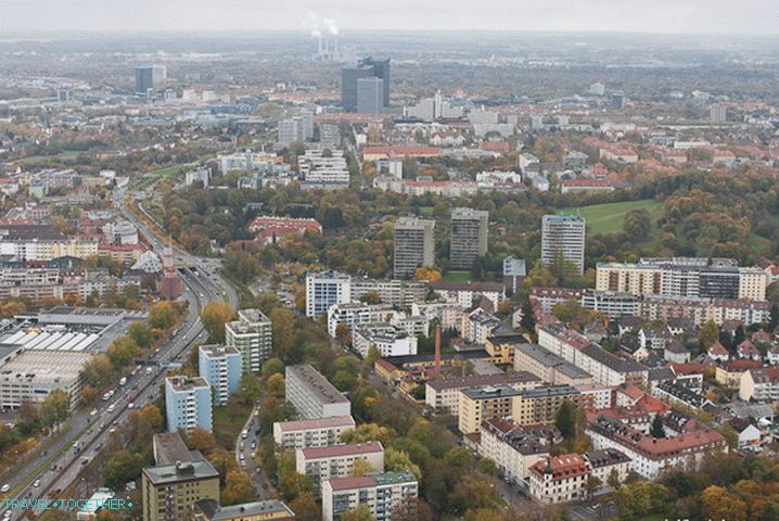 Mesto München iz višine