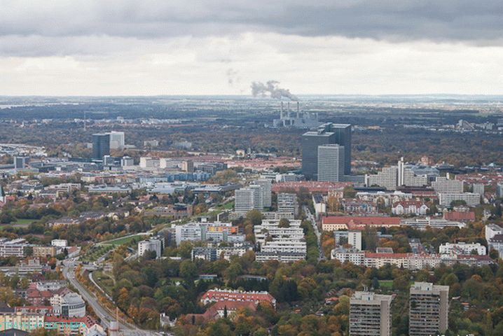 Mesto München iz višine