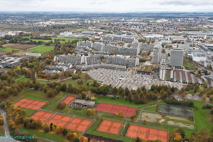Mesto München iz višine