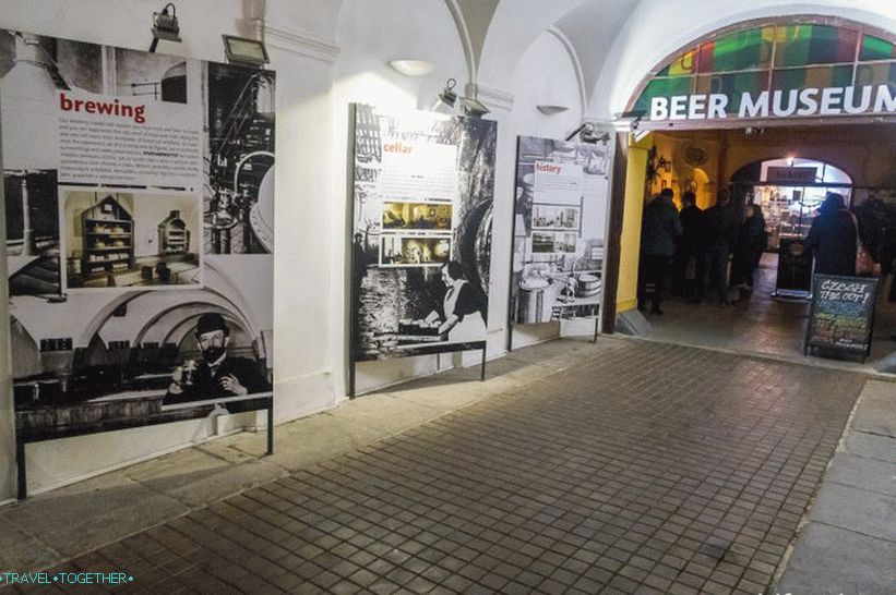 Muzej piva v Pragi - pivbar pod krinko