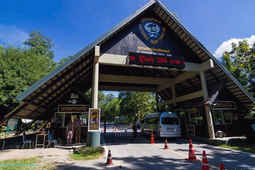 Vhod v glavni del parka Doi Inthanon