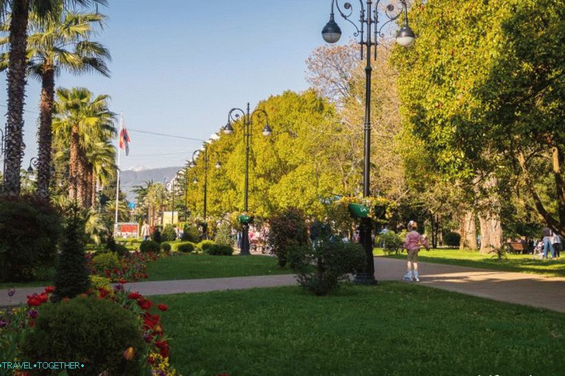 Navaginskaya Street v Sočiju - naravni lokalni Arbat