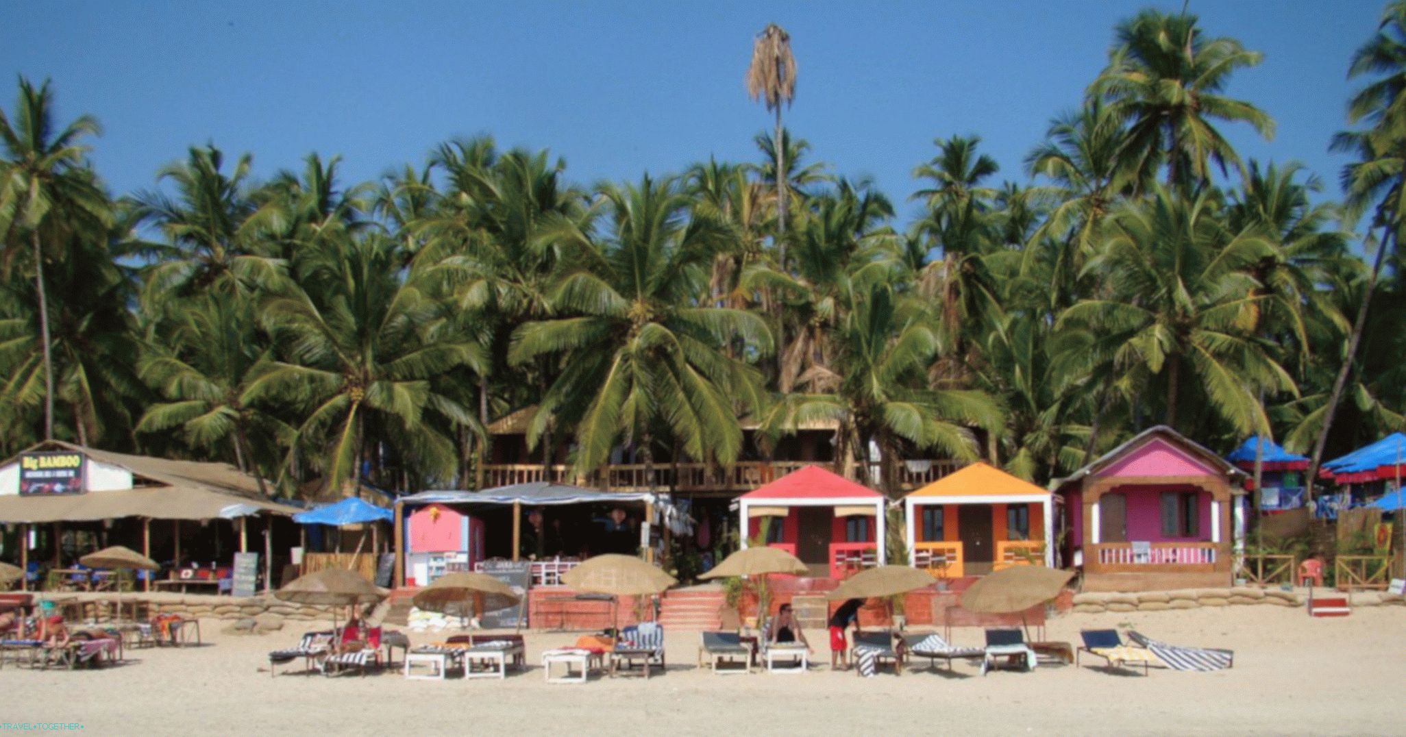 Indija Sand Shack obala Goa Tropic Beach