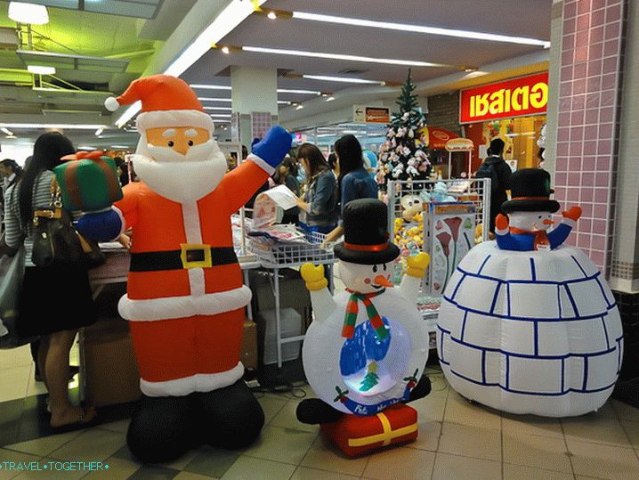 Božiček in snežak na Tajskem