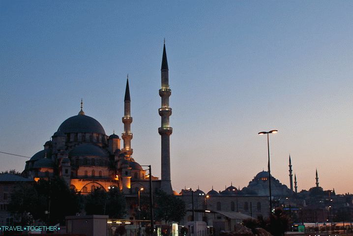 Večerni Istanbul. Turčija.