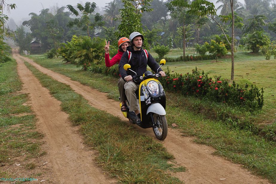 Učenje vožnje s kolesi na Tajskem