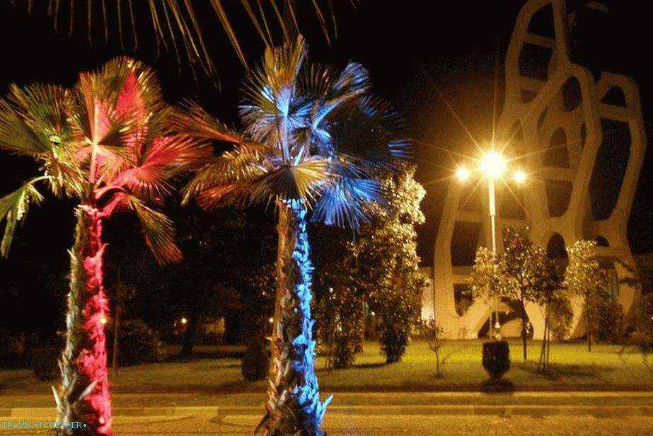 Ponoči boste videli popolnoma drugačen Batumi, svetel in hrupen