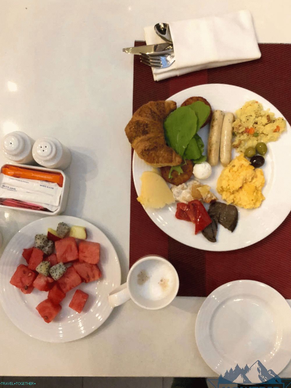 Zajtrk v hotelu v Dubaju