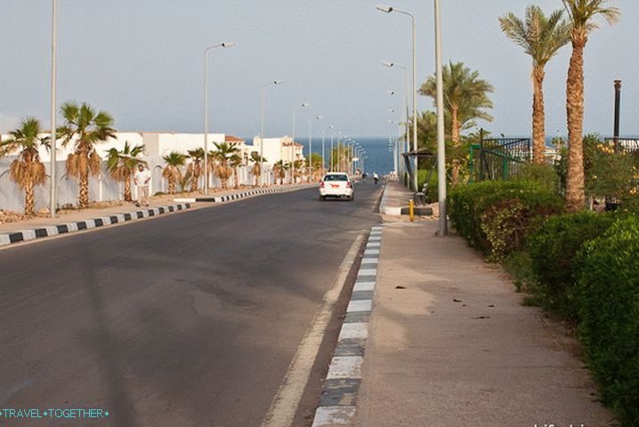 Ulice Sharm el-Sheikha.