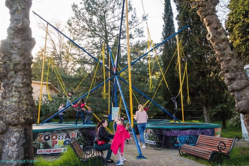 Park Riviera v Sočiju - fotografije, vožnje, zemljevid