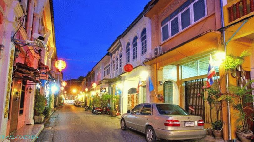 Ulica Soi Romanee v mestu Phuket