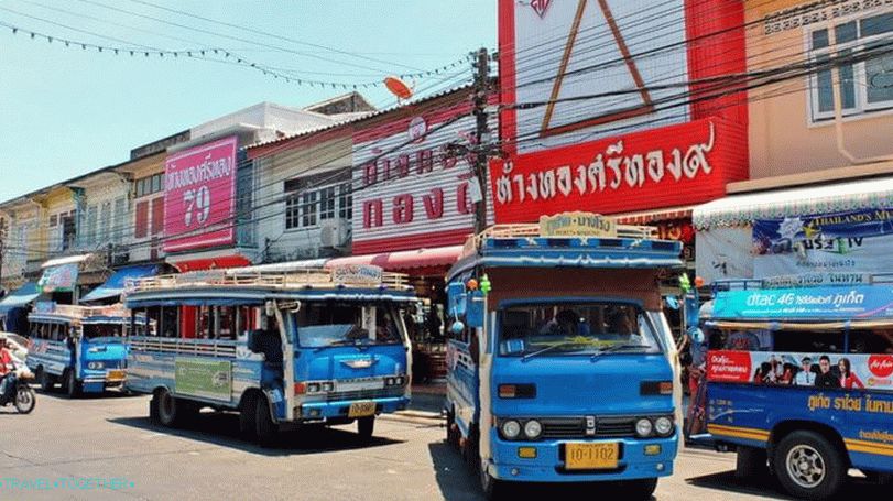 Avtobusna postaja v mestu Phuket