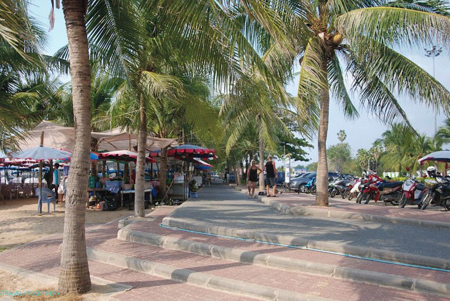 Dostop s plaže in parkirišča