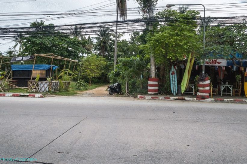 Plaža Ao Ban Thai - sence izginejo opoldne