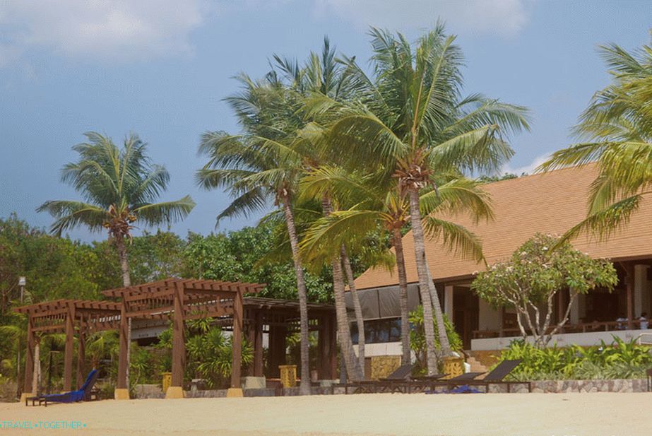 Hotel na severnem delu plaže