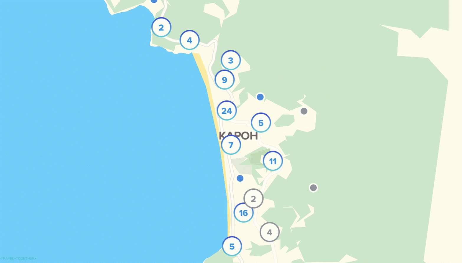 Karon Hotel Map