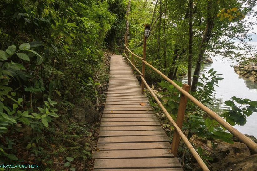 Monkey Trail se začne zelo civiliziran