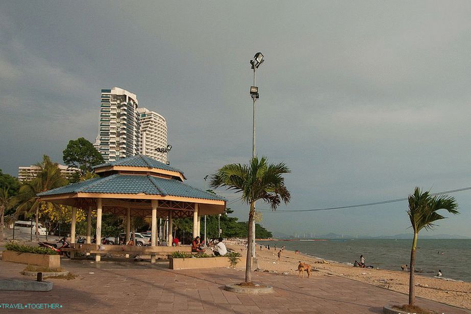 Gazebo na severnem delu plaže