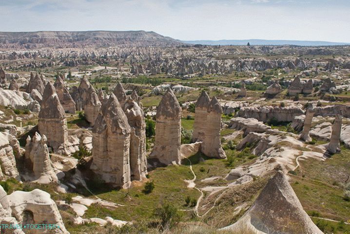 Nacionalni park Goreme. Kapadokija.