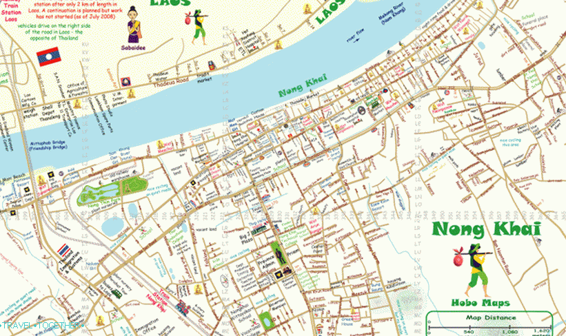 Nong Khai Map