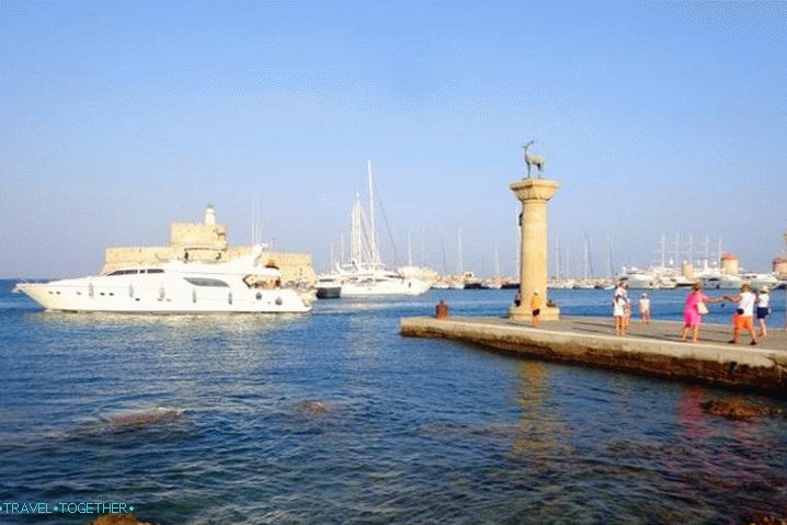 Rodos, pristanišče Mandraki
