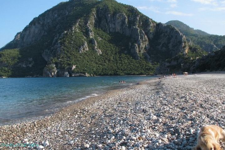 Kemer, prodnata plaža