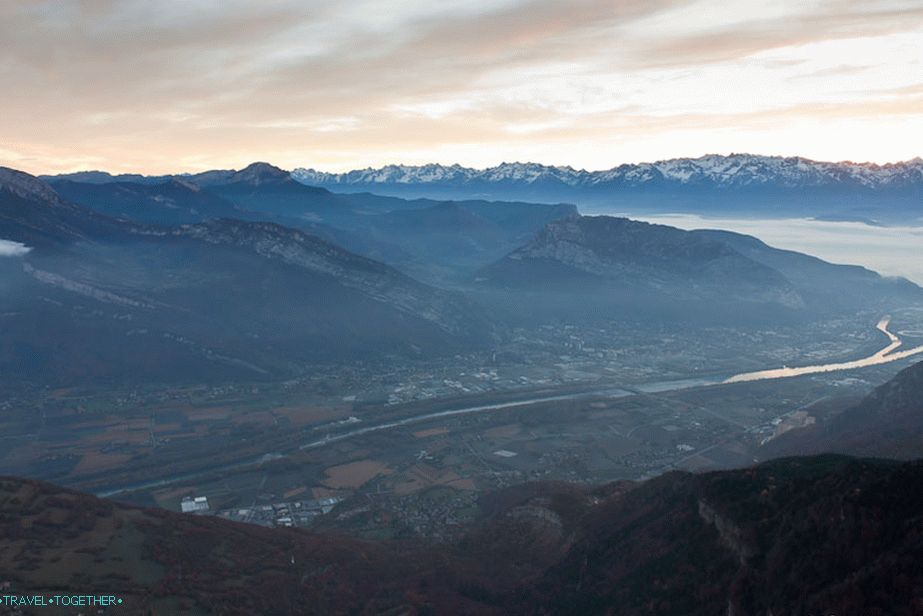 Francoske Alpe Grenoble - ob zori