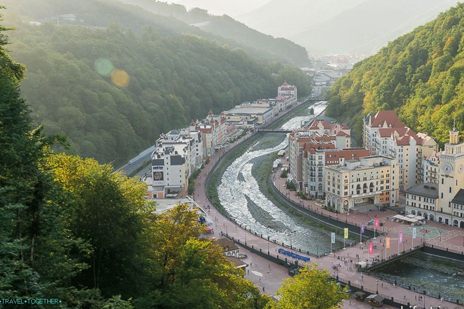 Rosa Khutor z višine - izgleda kot Evropa