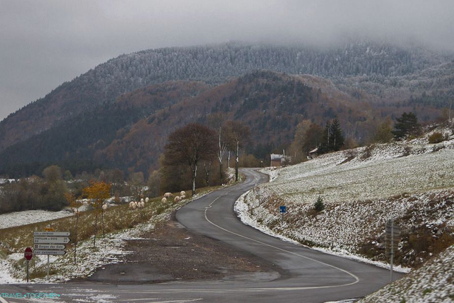 Ceste Francije - zimske pokrajine v oktobru