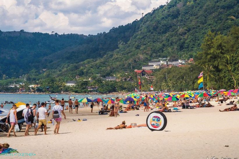 Plaža Patong - najbolj gneča in hrupna