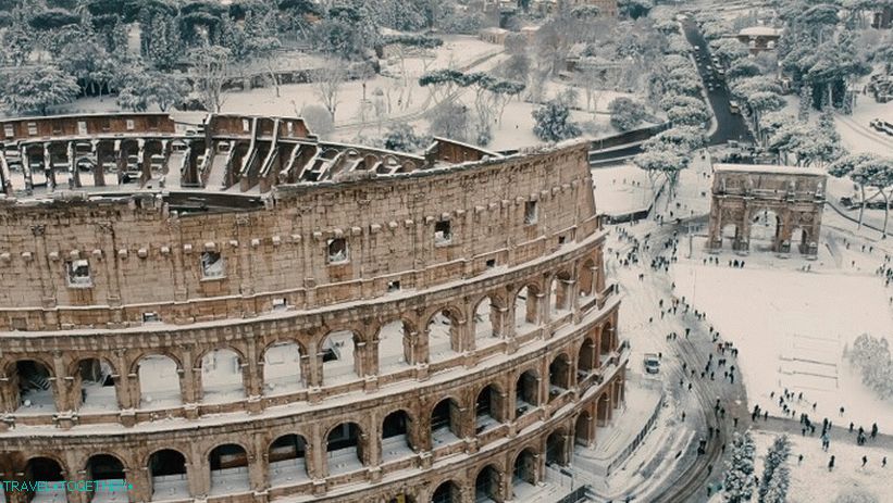 Rim v snegu