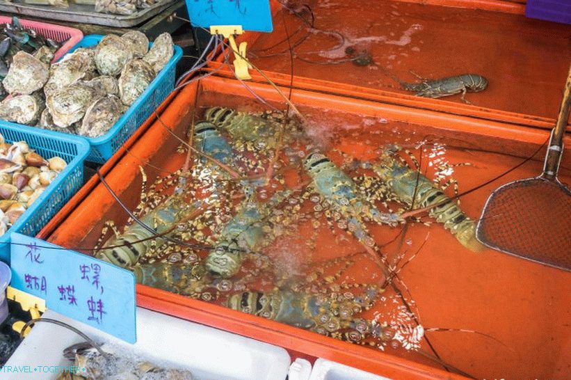 Trg morskih sadežev Phuket - hrana in znamenitost