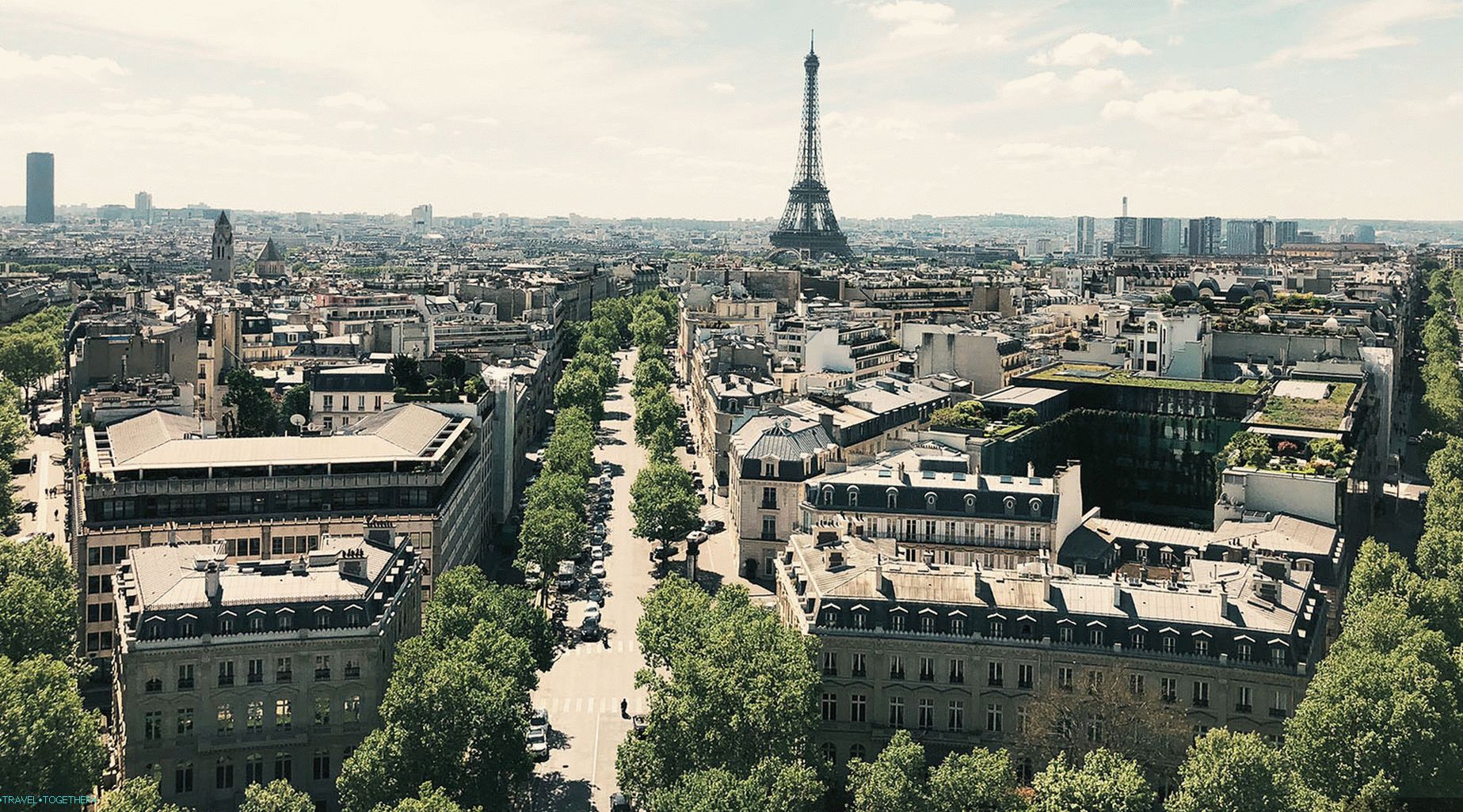 Pariške fotografije iz Arc de Triomphe