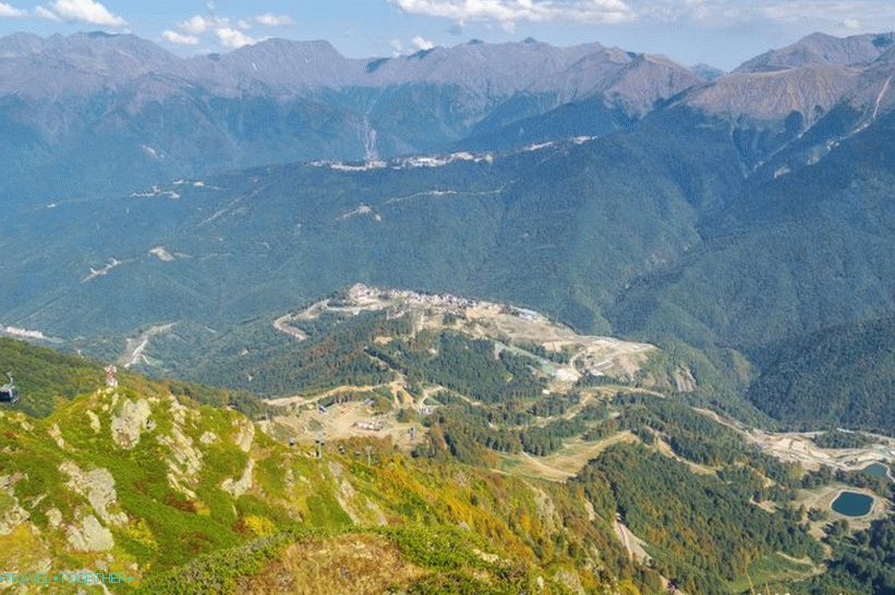 Razgledna ploščad Rosa Peak na Rosa Khutorju - najboljši pogledi