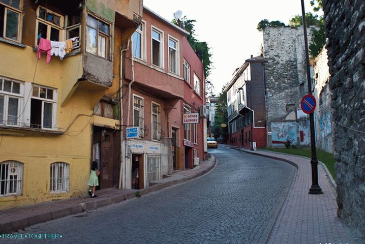 Ulice v starem mestu Istanbula. Turčija.