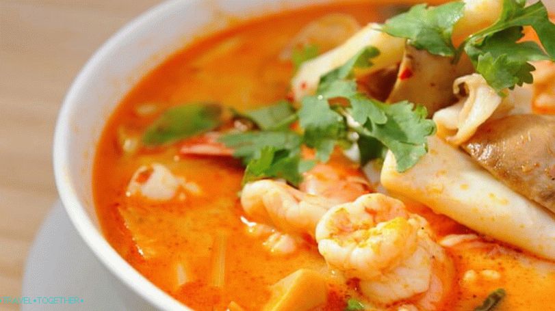 Tajska hrana - Tom Yum (Tom Yum Gung)