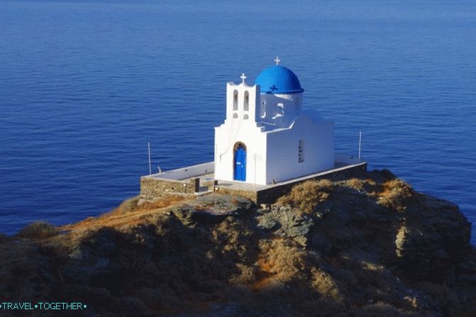 kapela na otoku Sifnos v Grčiji