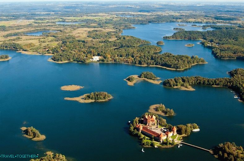 Panorama gradu Trakai