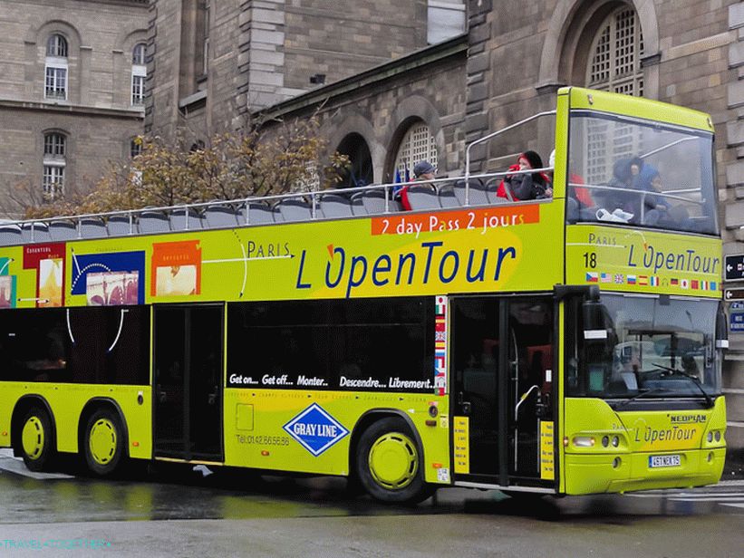 Avtobusi za ogled znamenitosti v Parizu