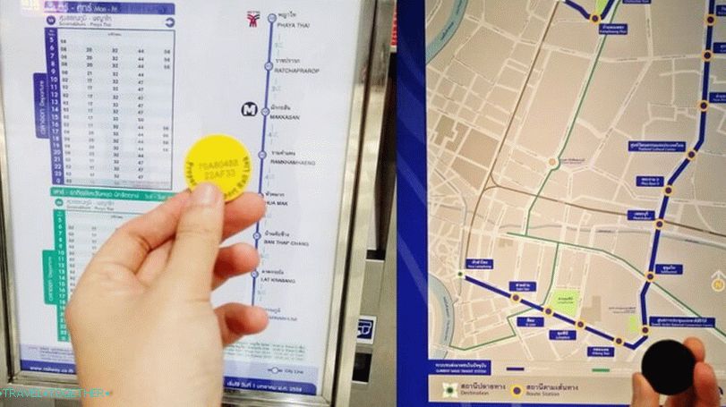 Ženske za enkratno uporabo v podzemni metroju Bangkok