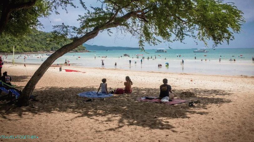 Vojaška plaža (plaža Sai Kaew) v Pattayi
