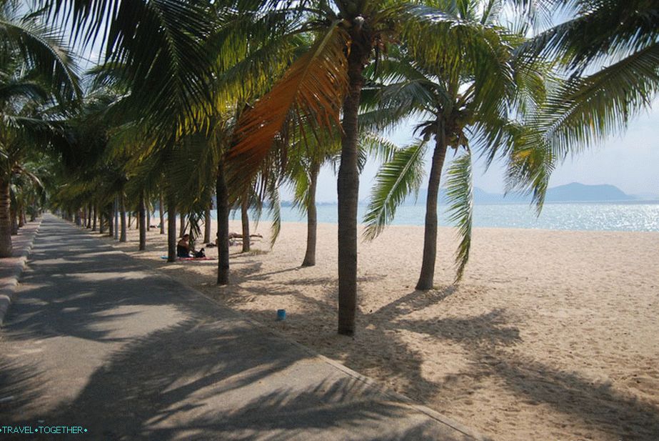 Palm Alley v osrednjem delu plaže